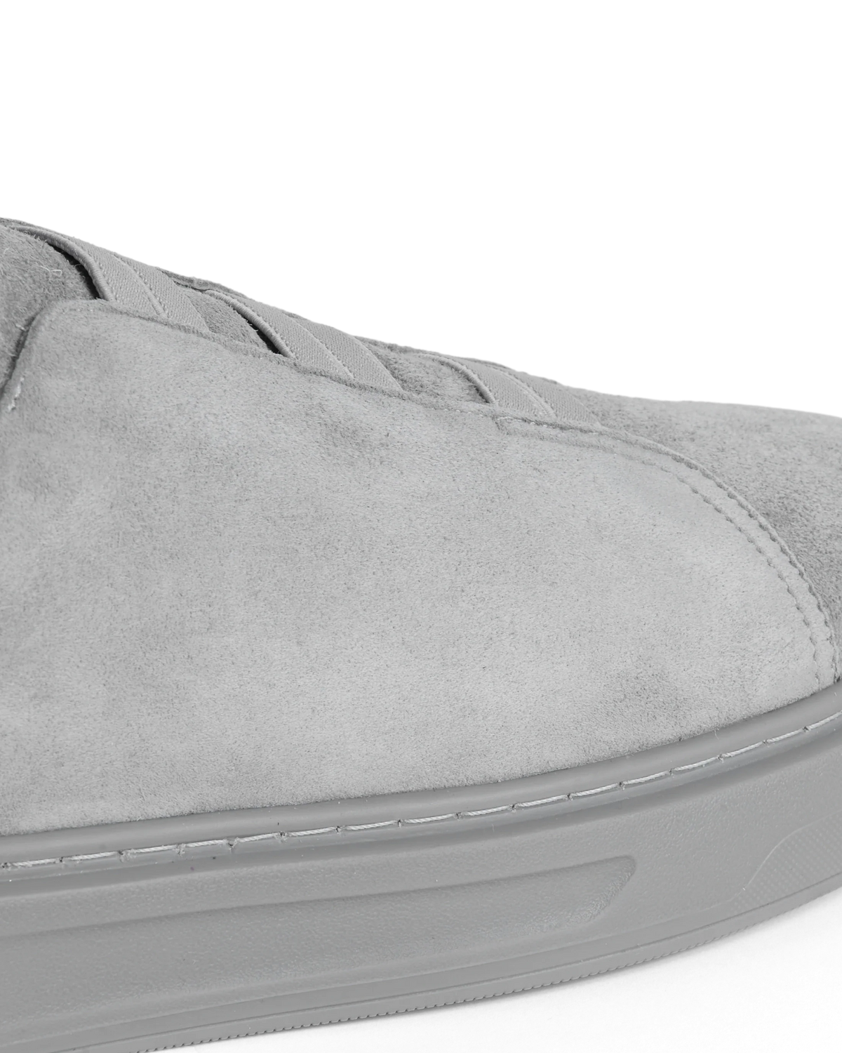 Handmade Goat Suede Slip-On Trainers