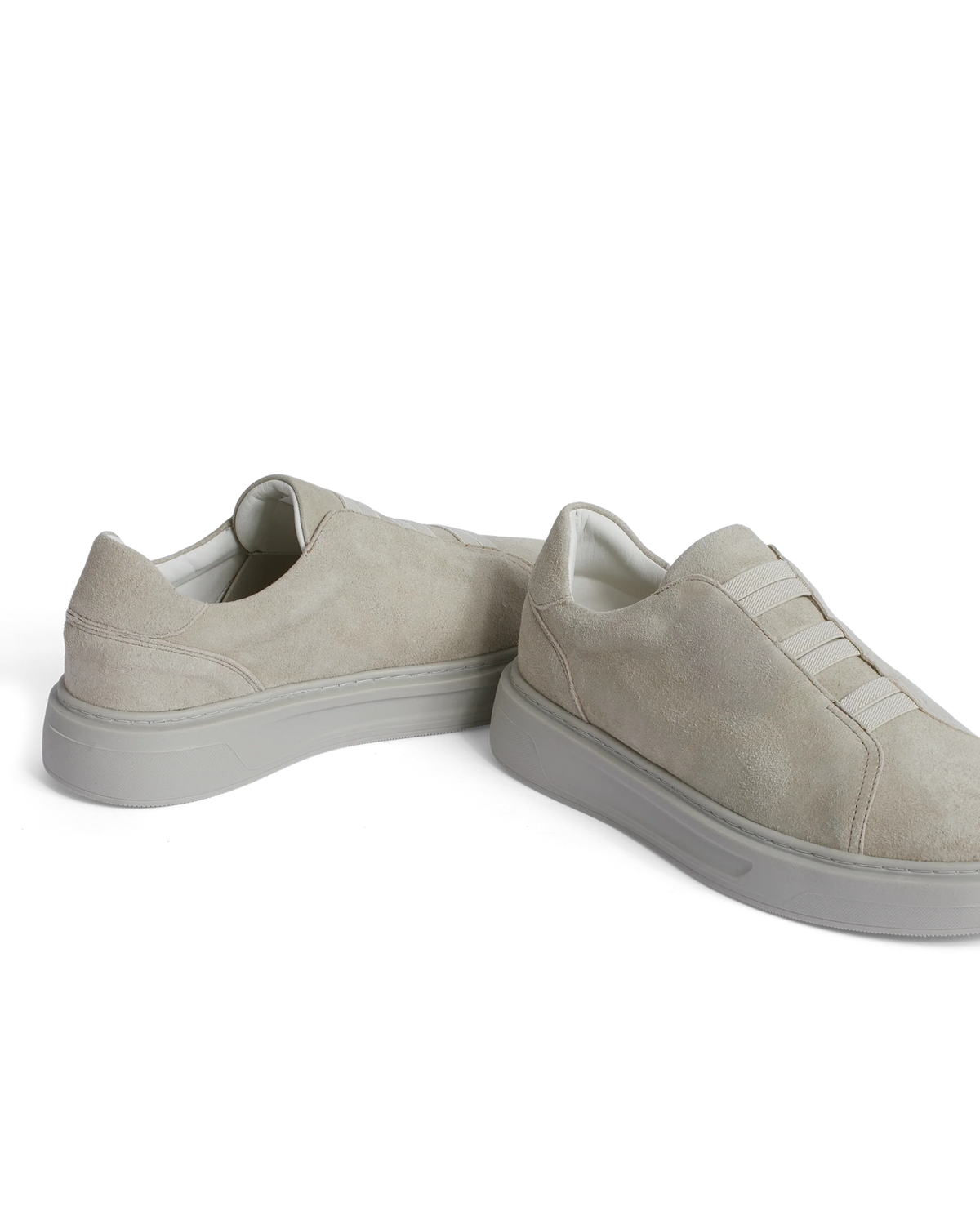 Handmade Goat Suede Slip-On Trainers