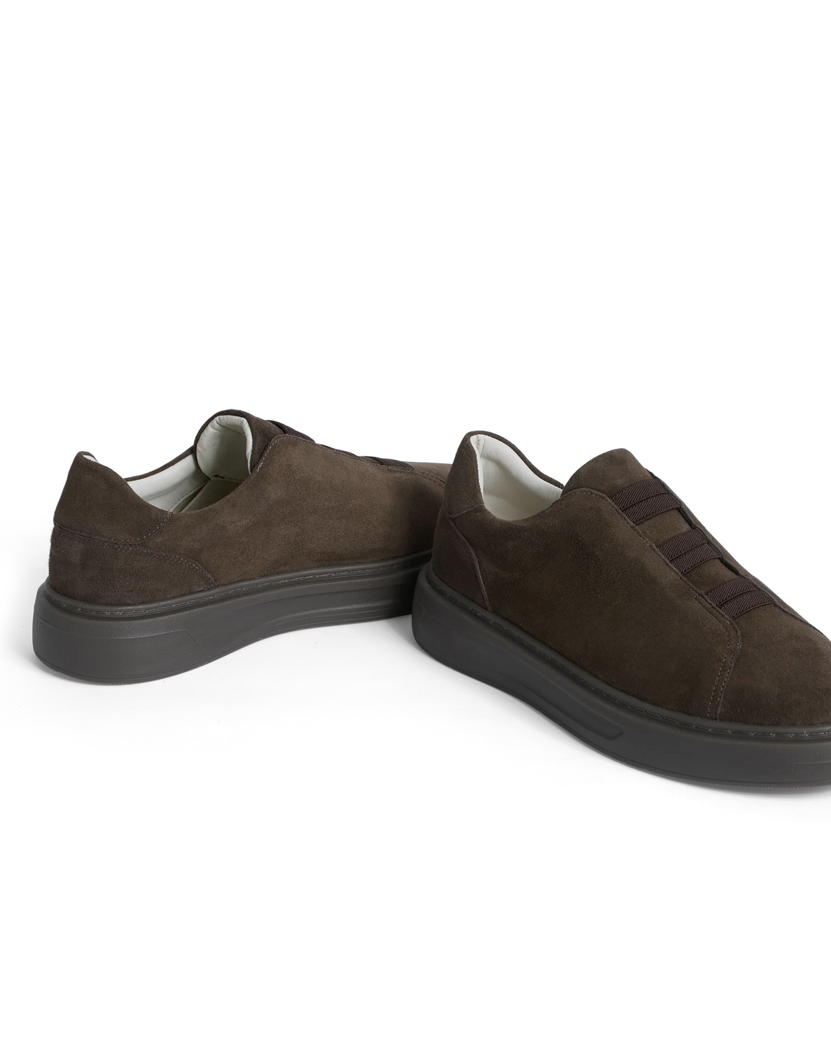 Handmade Goat Suede Slip-On Trainers