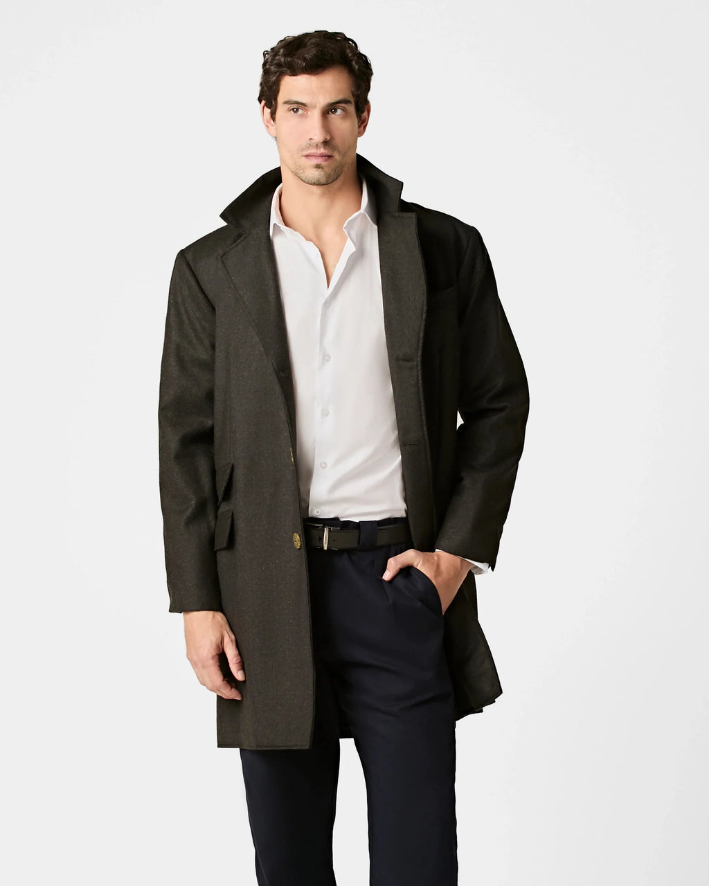 100% Merino Wool Overcoat
