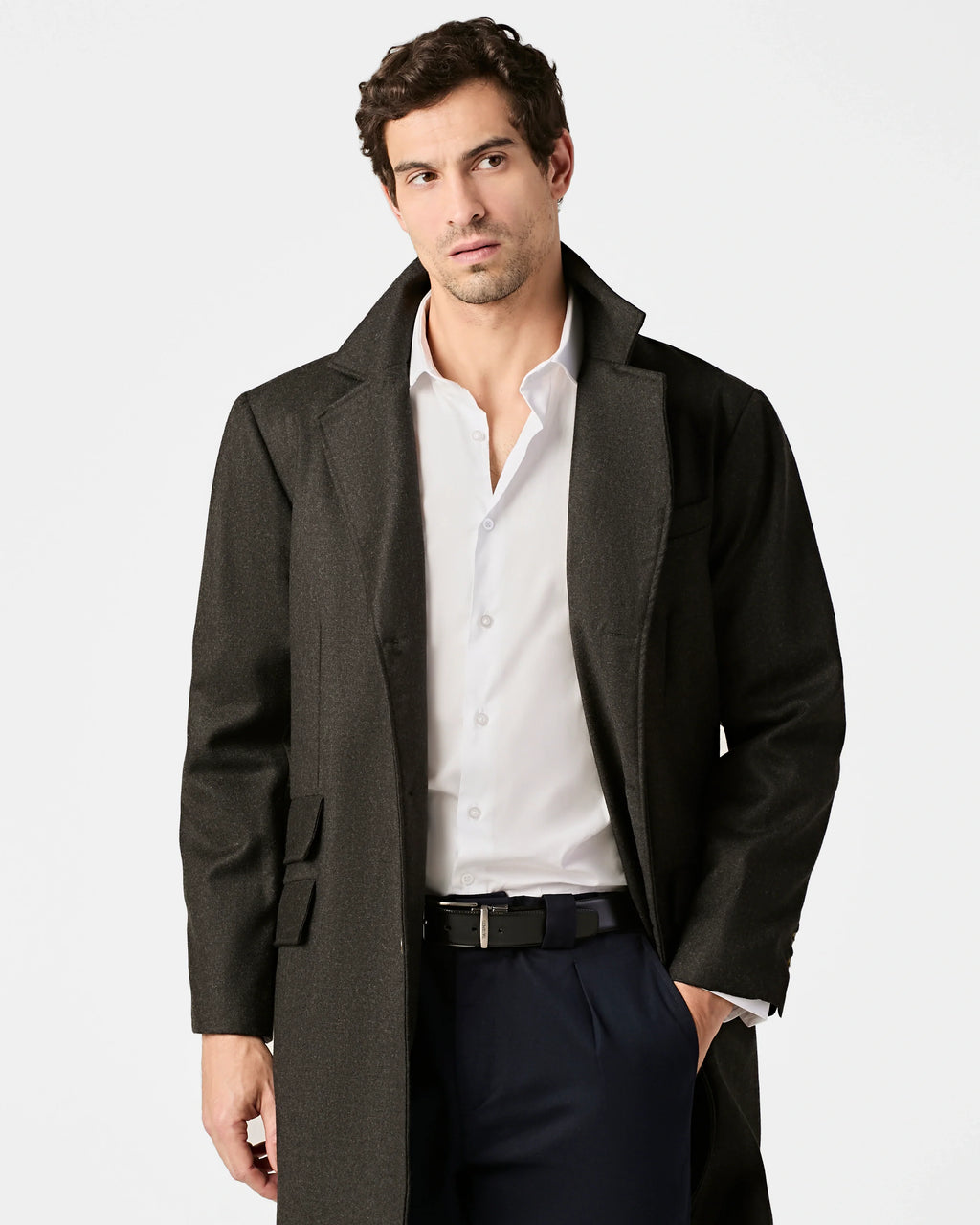 100% Merino Wool Overcoat