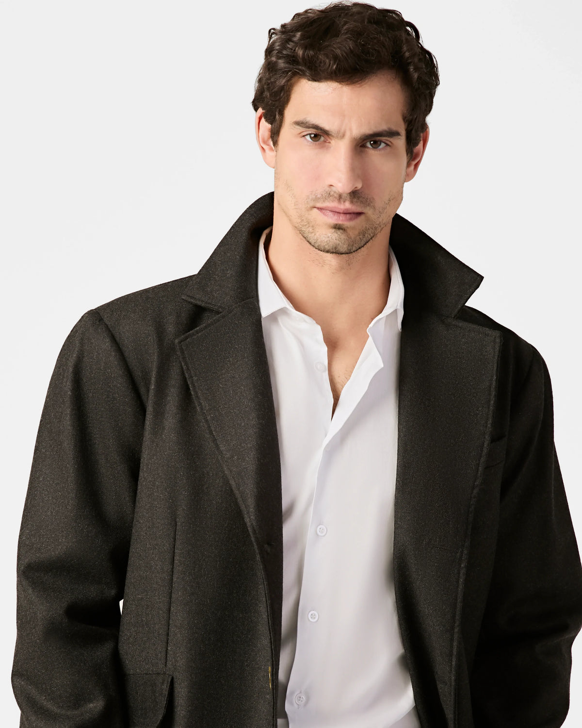 100% Merino Wool Overcoat