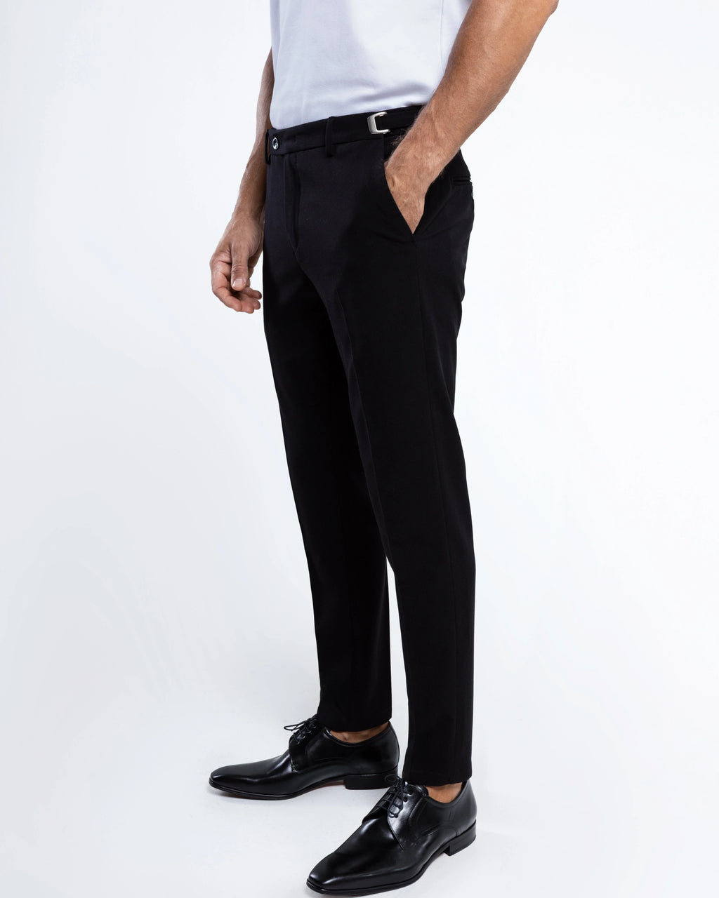 Slim Tailored Trousers with Side Adjusters