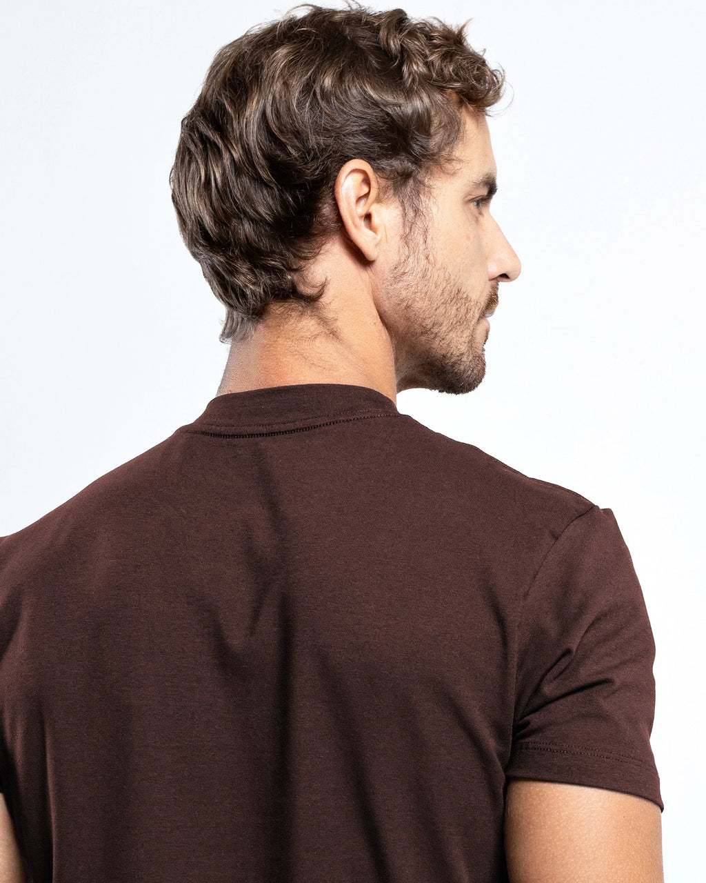Egyptian Cotton Mock Neck T-Shirt – 4-Pack