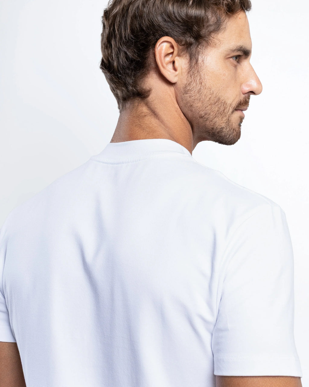 Egyptian Cotton Mock Neck T-Shirt – 3-Pack