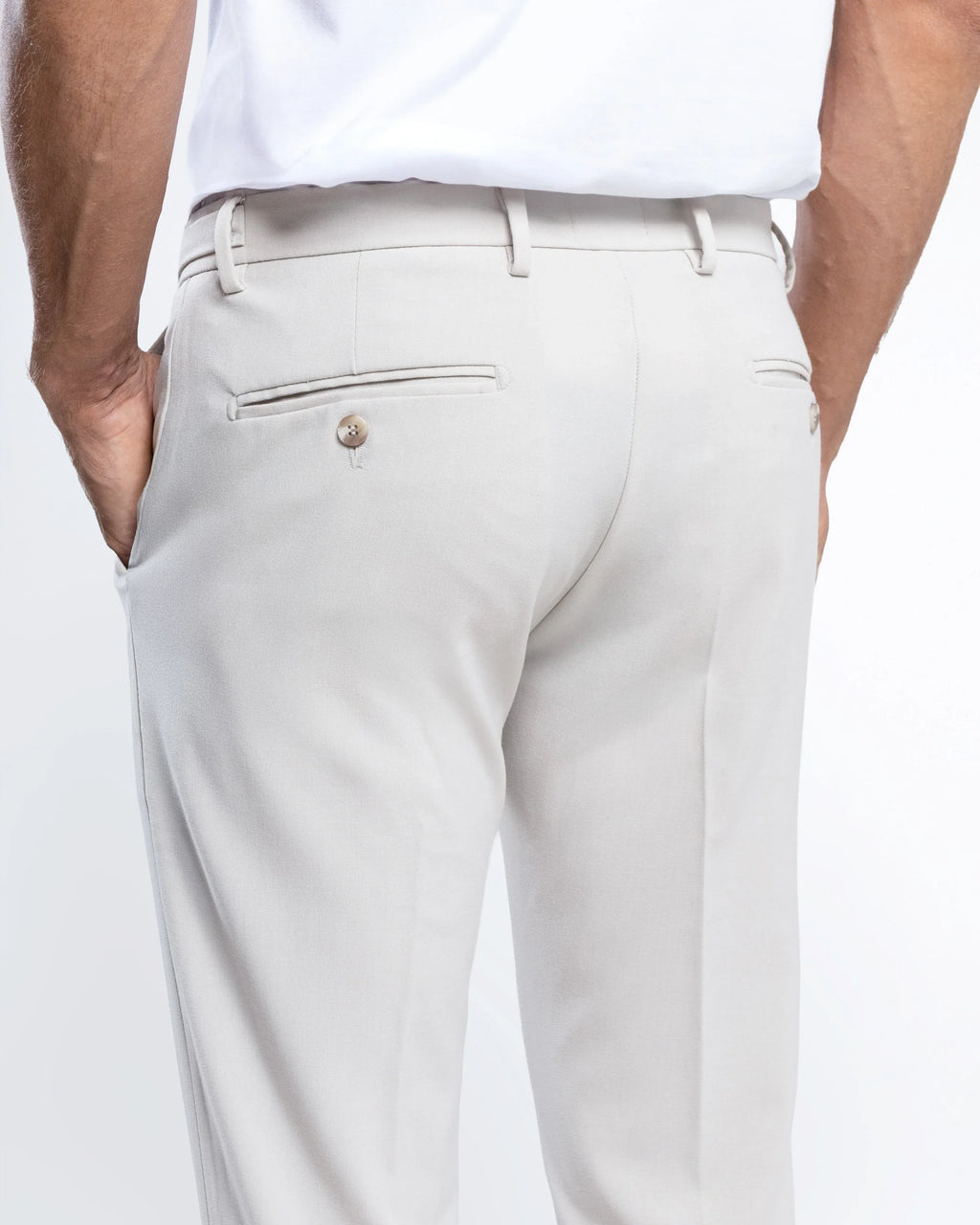 Slim Tailored Trousers with Side Adjusters
