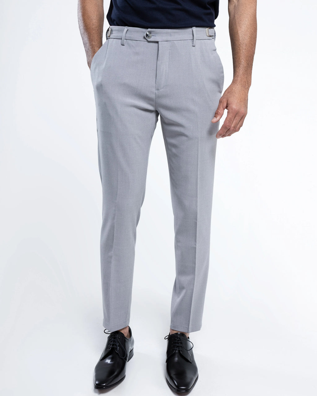Slim Tailored Trousers with Side Adjusters