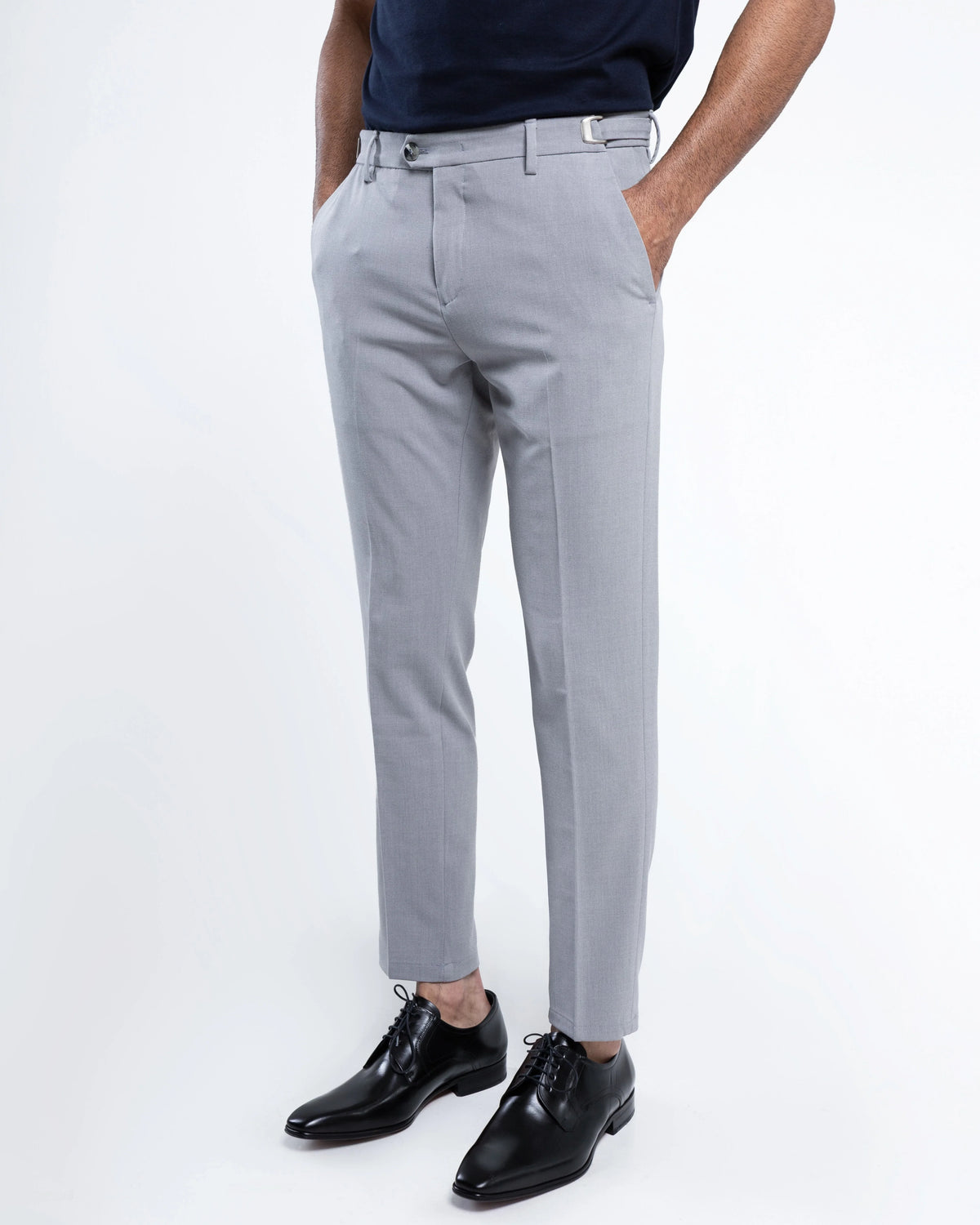 Slim Tailored Trousers with Side Adjusters