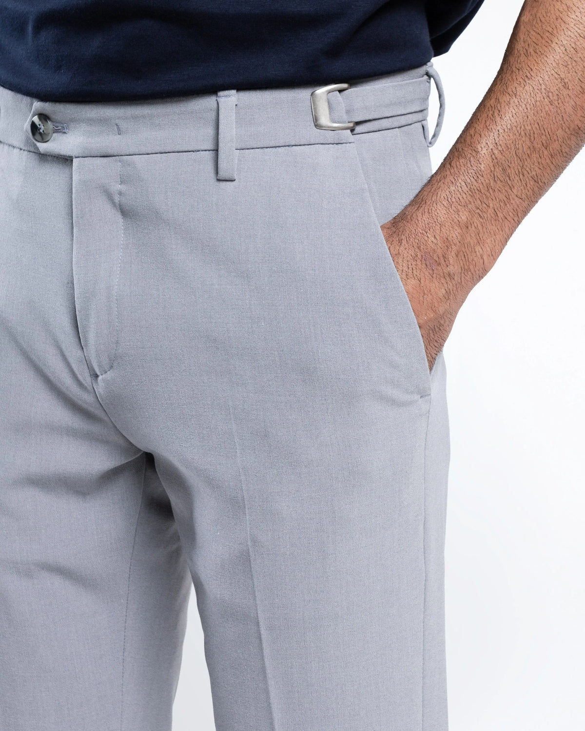 Slim Tailored Trousers with Side Adjusters