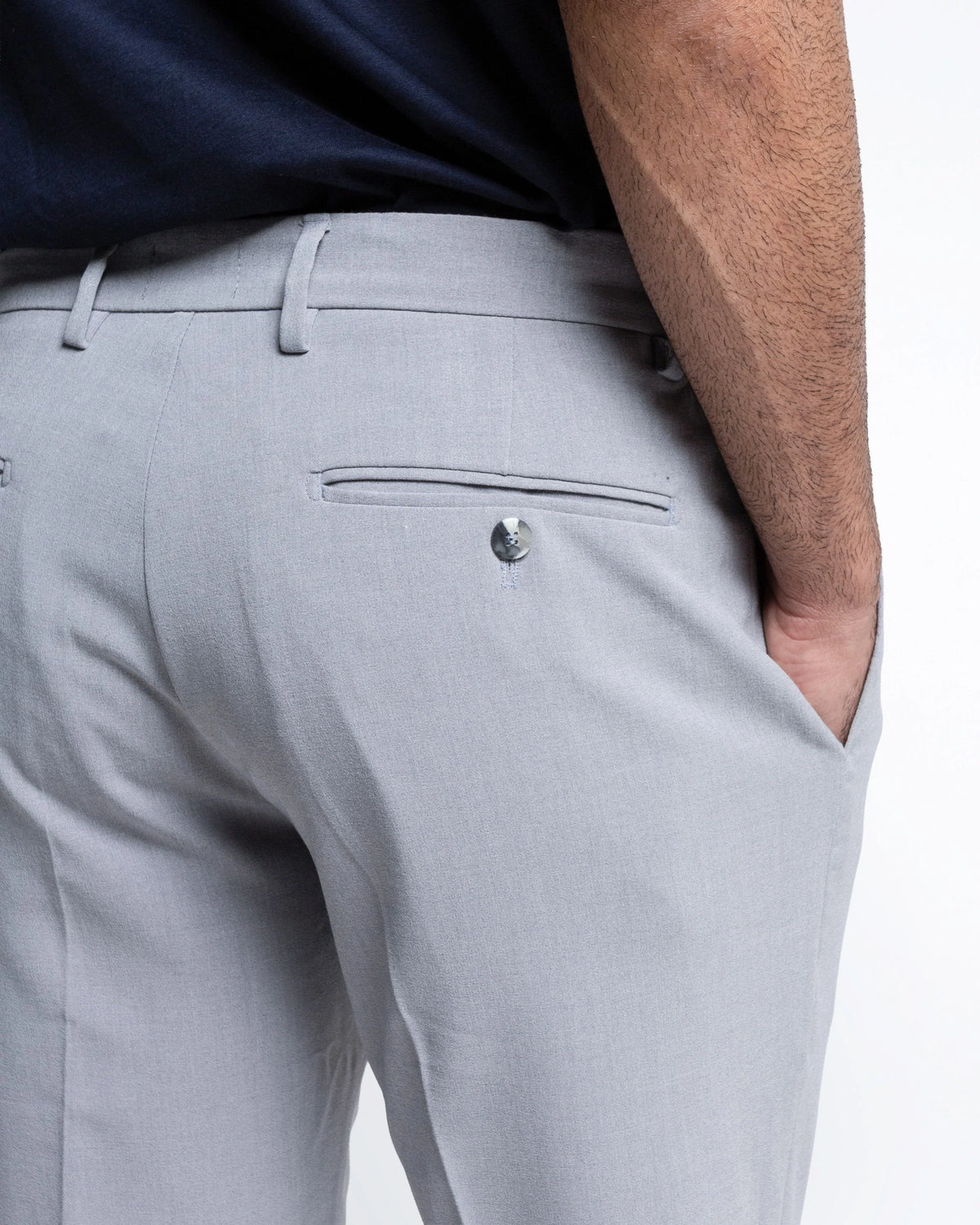 Slim Tailored Trousers with Side Adjusters