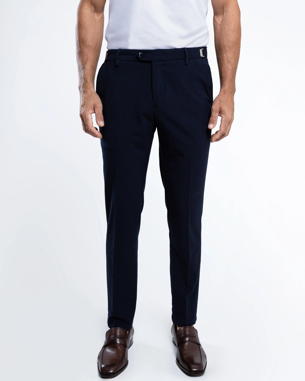 Slim Tailored Trousers with Side Adjusters