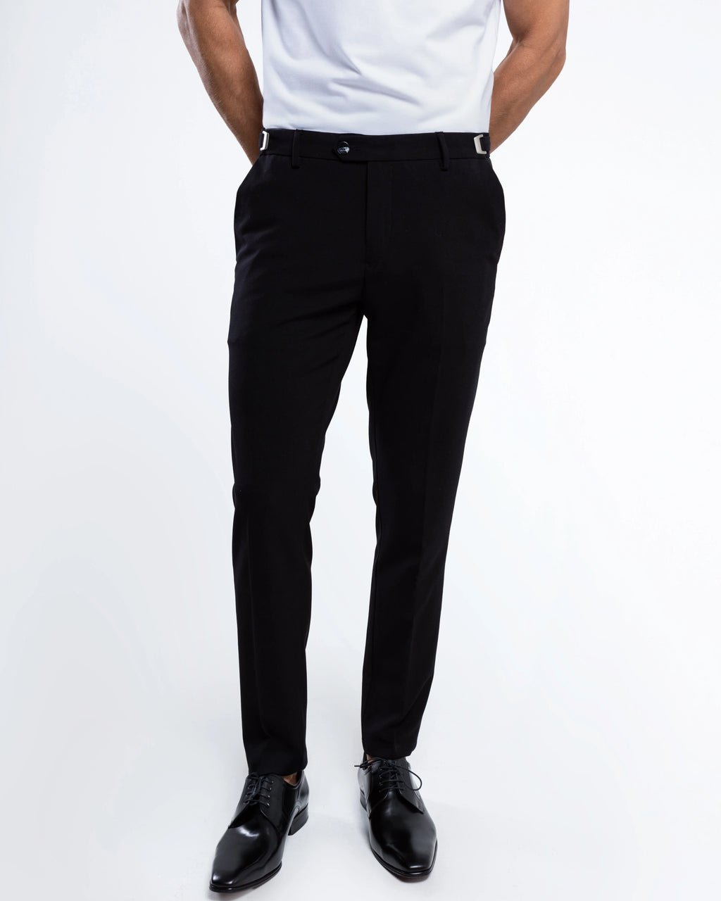 Slim Tailored Trousers with Side Adjusters