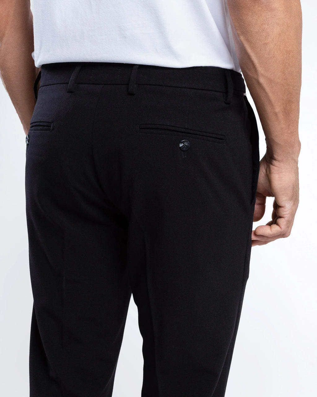 Slim Tailored Trousers with Side Adjusters