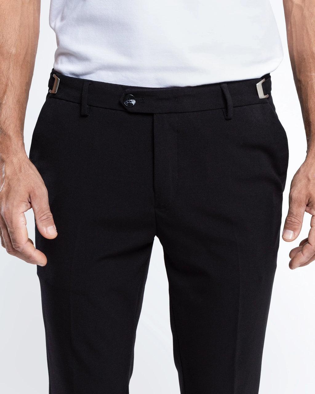 Slim Tailored Trousers with Side Adjusters
