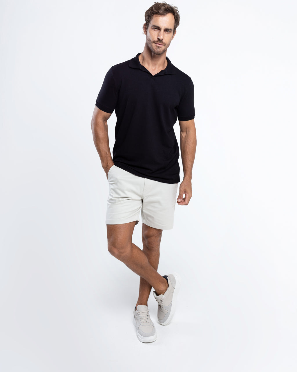 Pima Cotton Italian Collar Polo Shirt