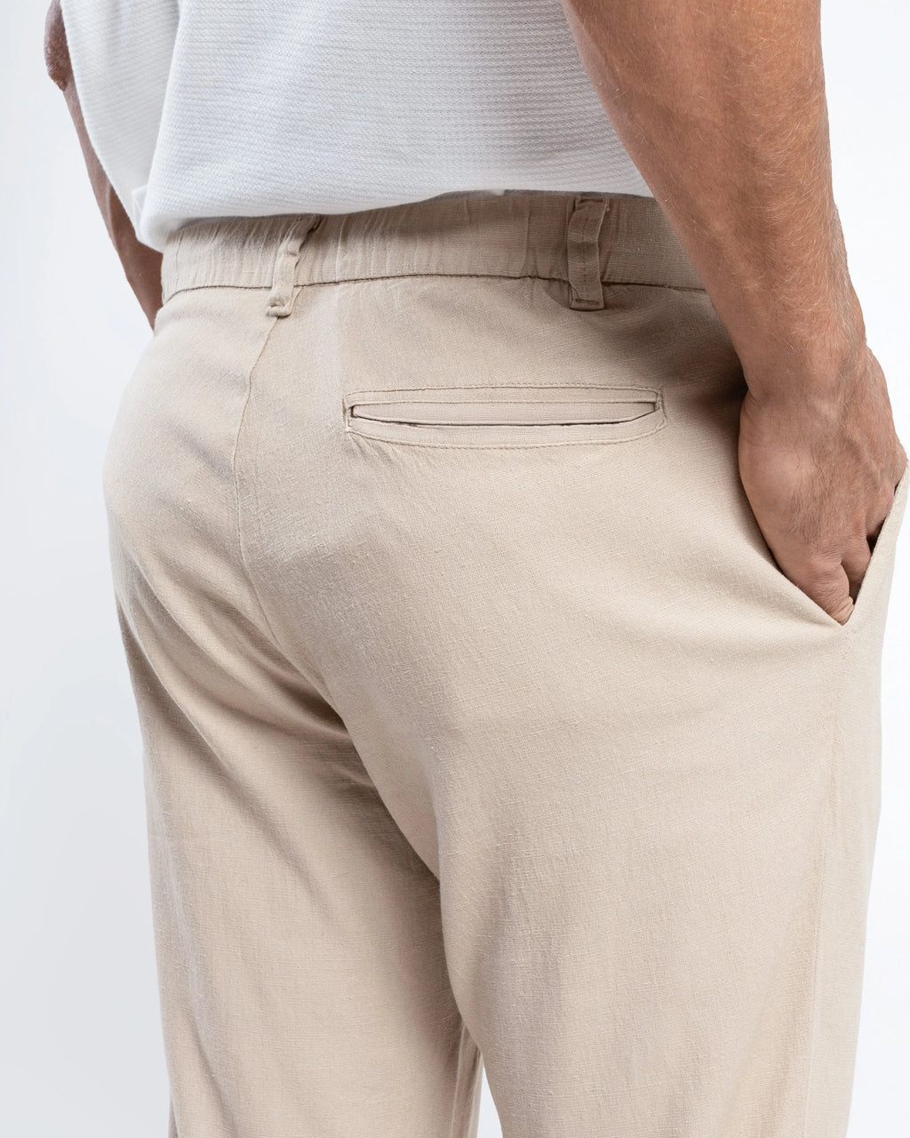 Linen-Blend Trousers