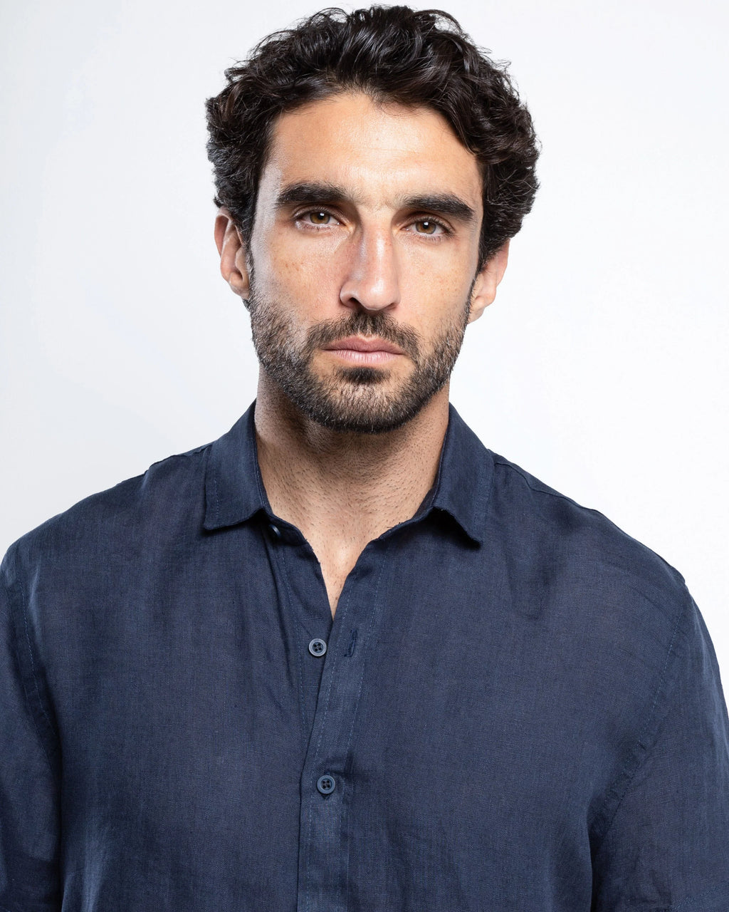 Italian Linen Short-Sleeve Shirt