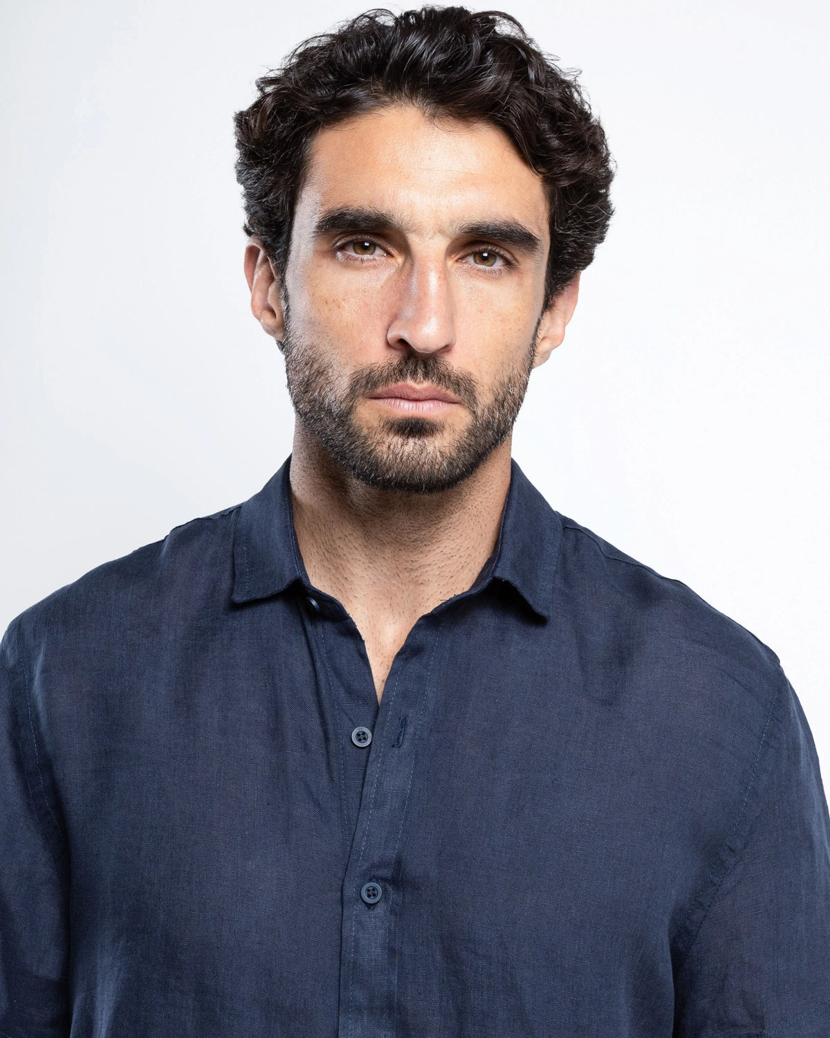 Italian Linen Short-Sleeve Shirt