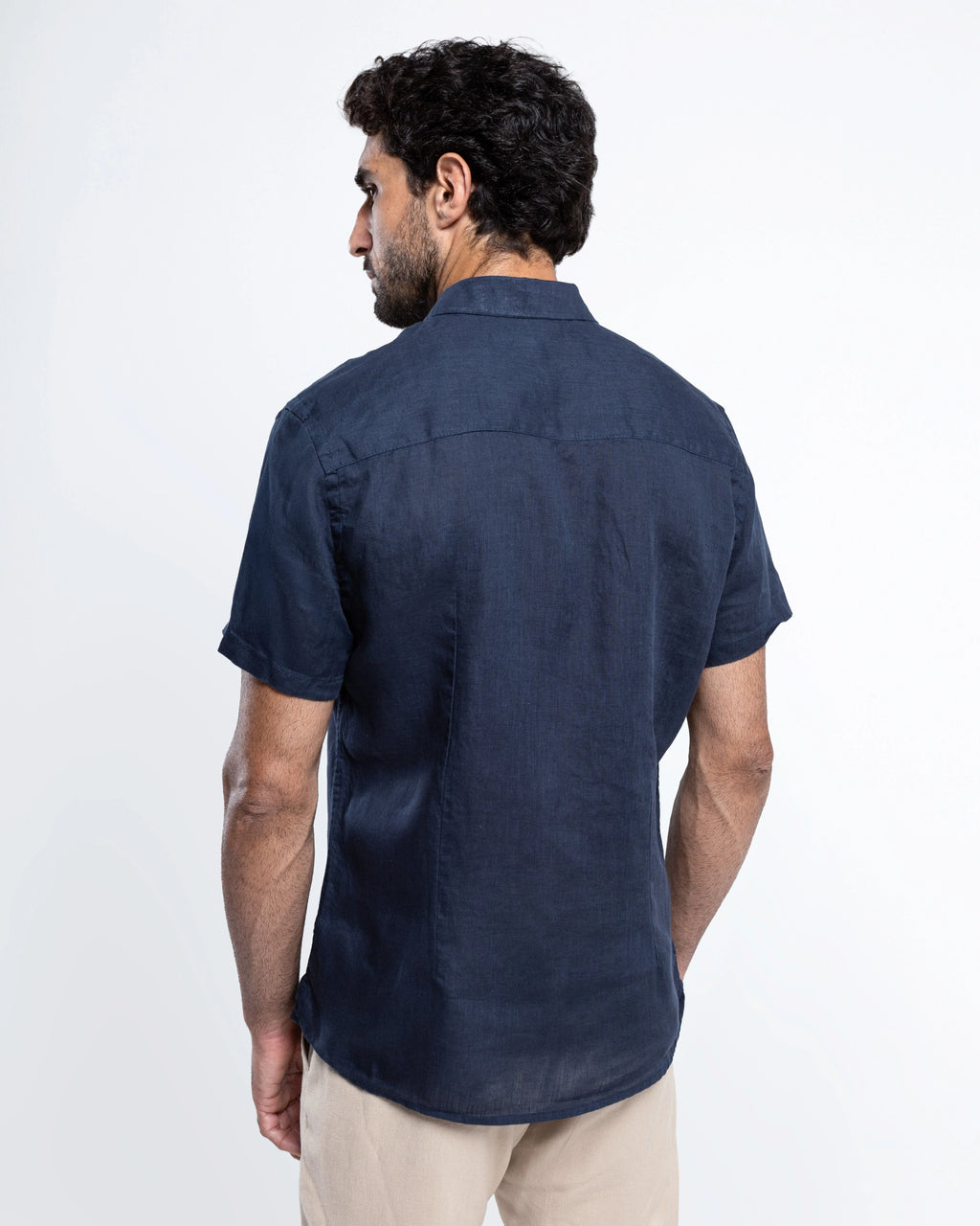 Italian Linen Short-Sleeve Shirt