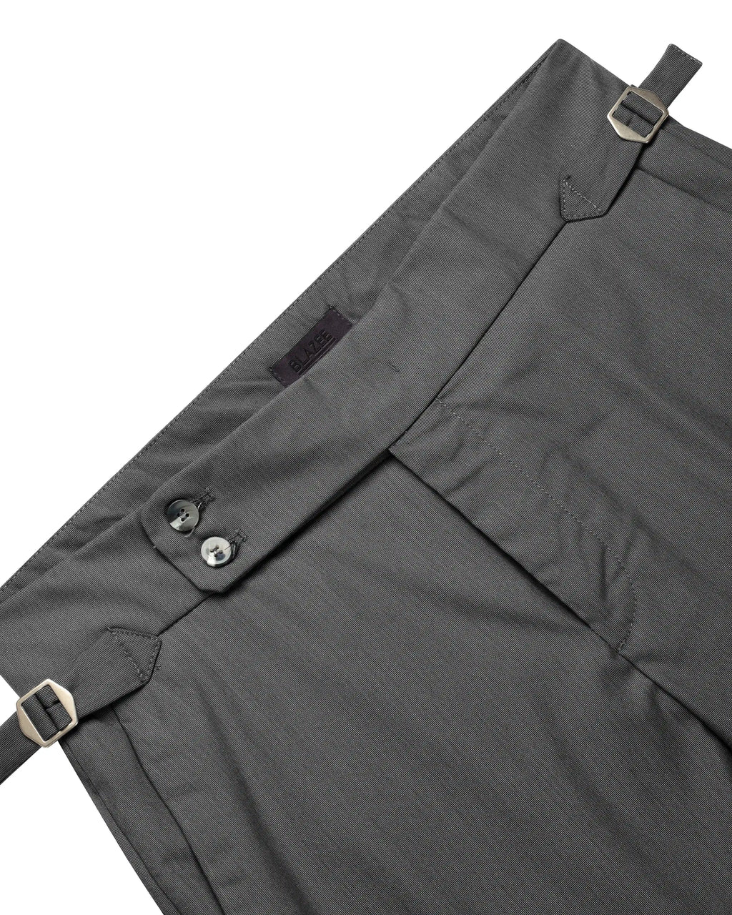 High-Waisted Slim Tailored Trousers