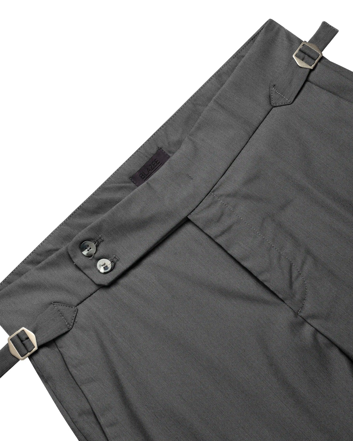 High-Waisted Slim Tailored Trousers