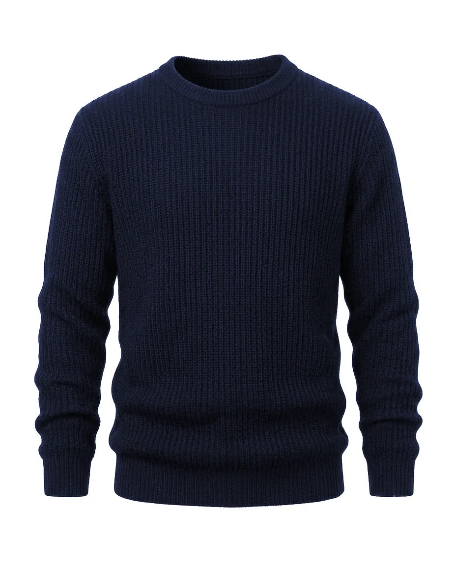 Cable Knit Jumper – Navy