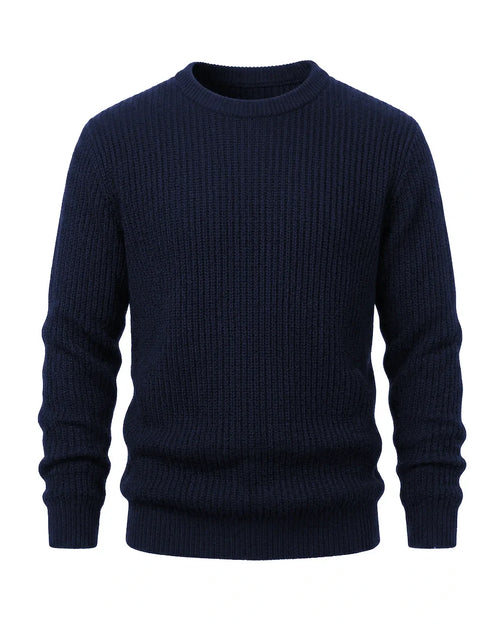 Cable Knit Jumper – Navy