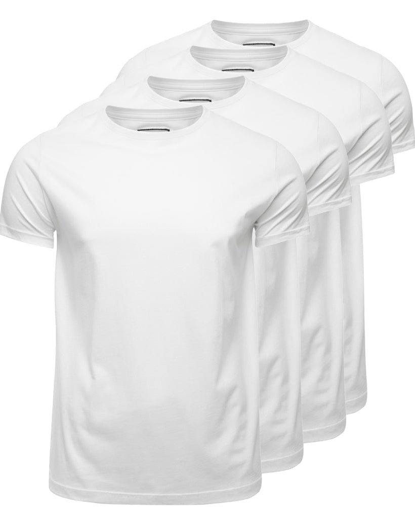 Pima Cotton T-Shirt – 4-Pack – 4 White