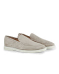 Handmade Goat Suede Loafers – Sand