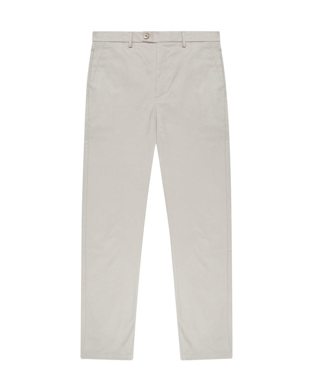 Sateen Cotton Tailored Trousers – Sand