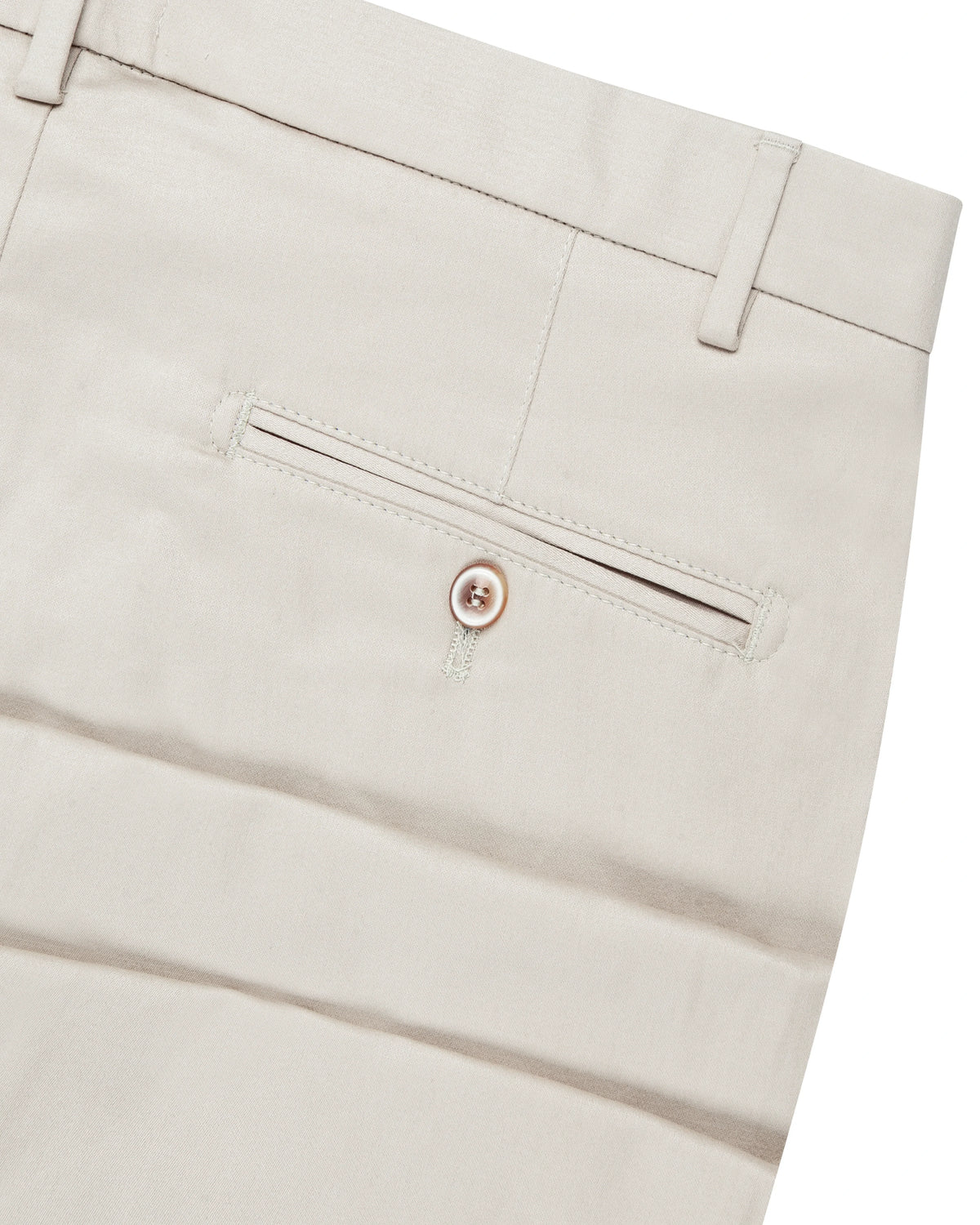 Sateen Cotton Tailored Trousers