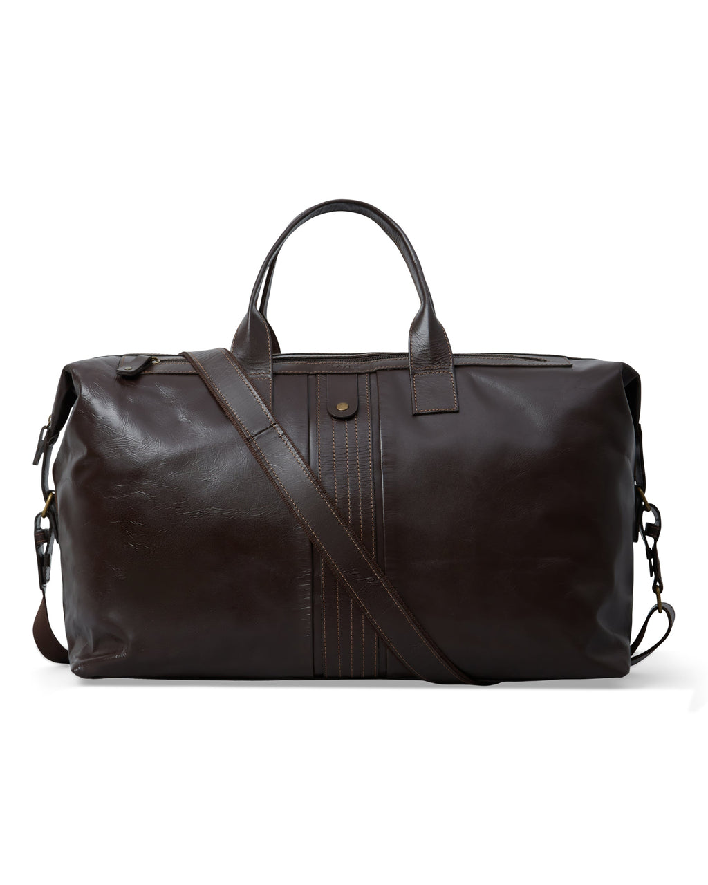 Leather Weekend Holdall – Dark Brown