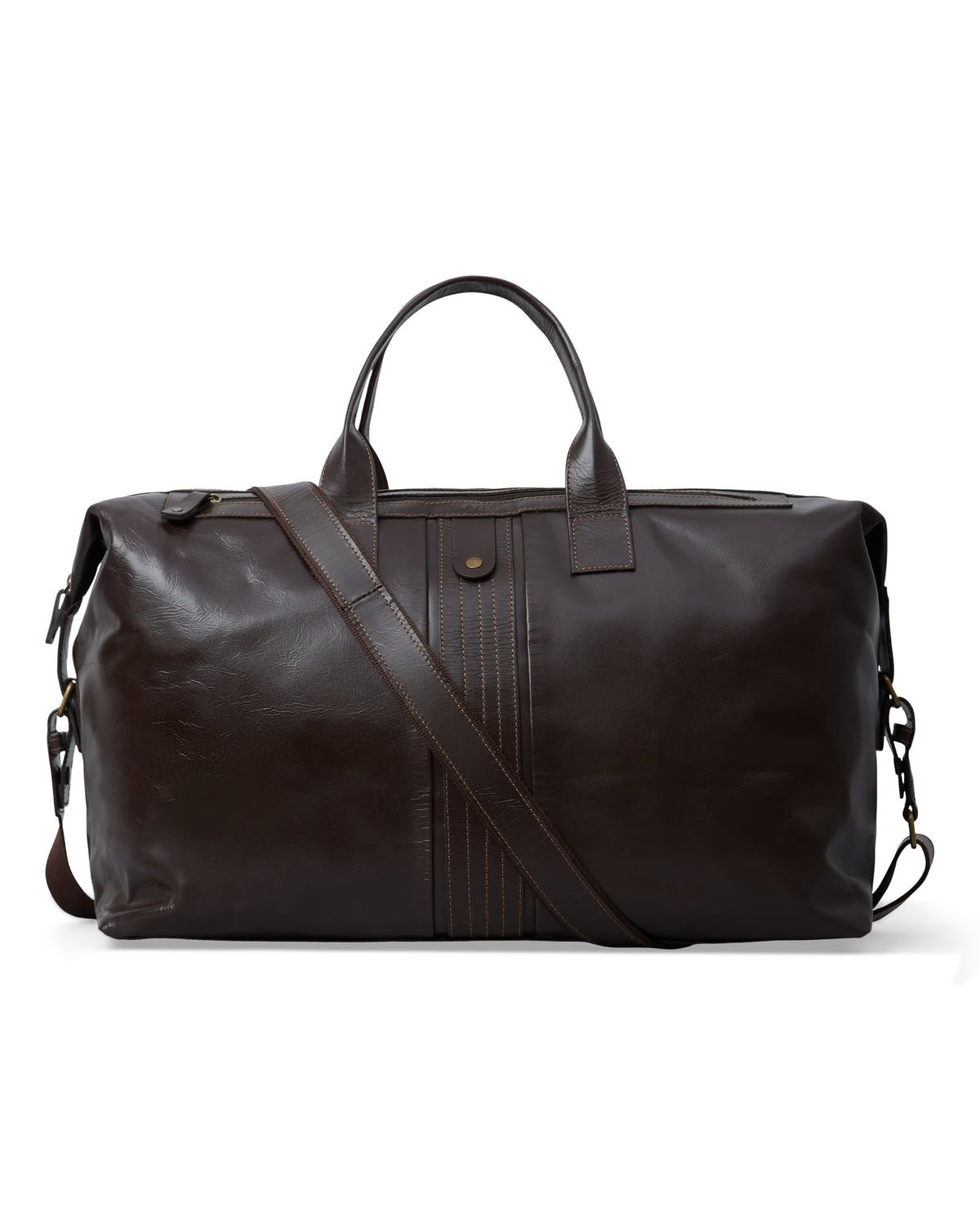 Leather Weekend Holdall – Dark Brown