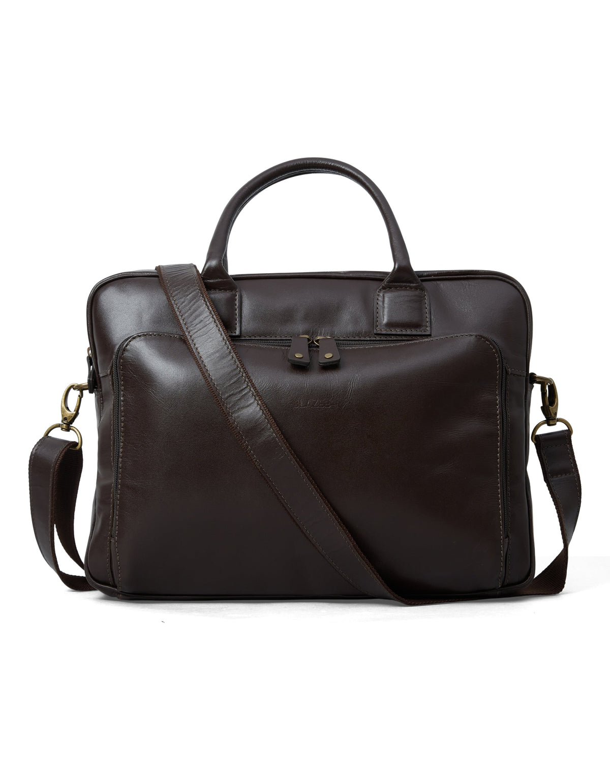 Leather Briefcase – Dark Brown