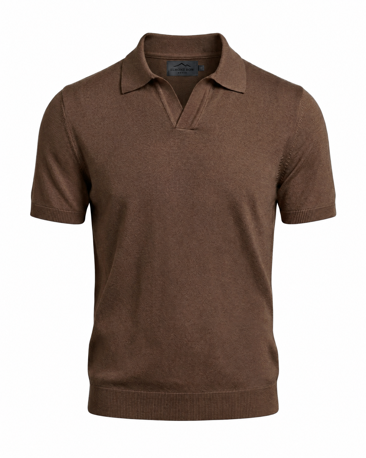 Knitted Cotton Polo Shirt | Elmont Row