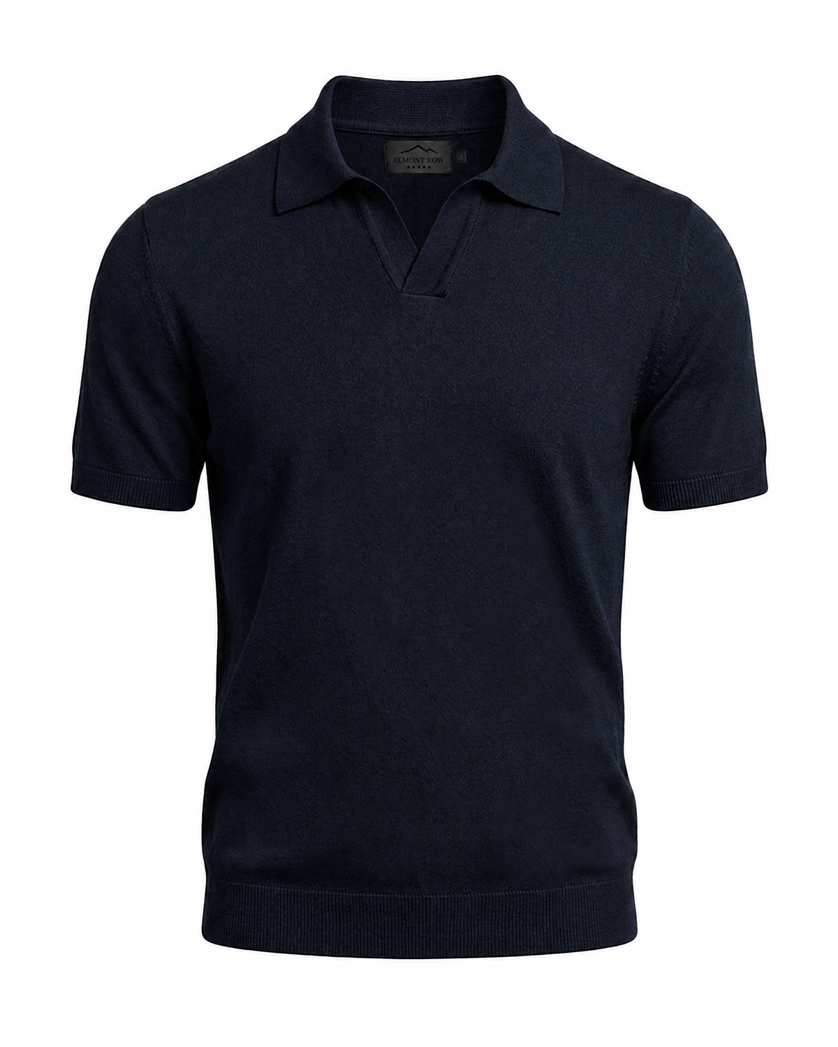 Knitted Cotton Polo Shirt | Elmont Row