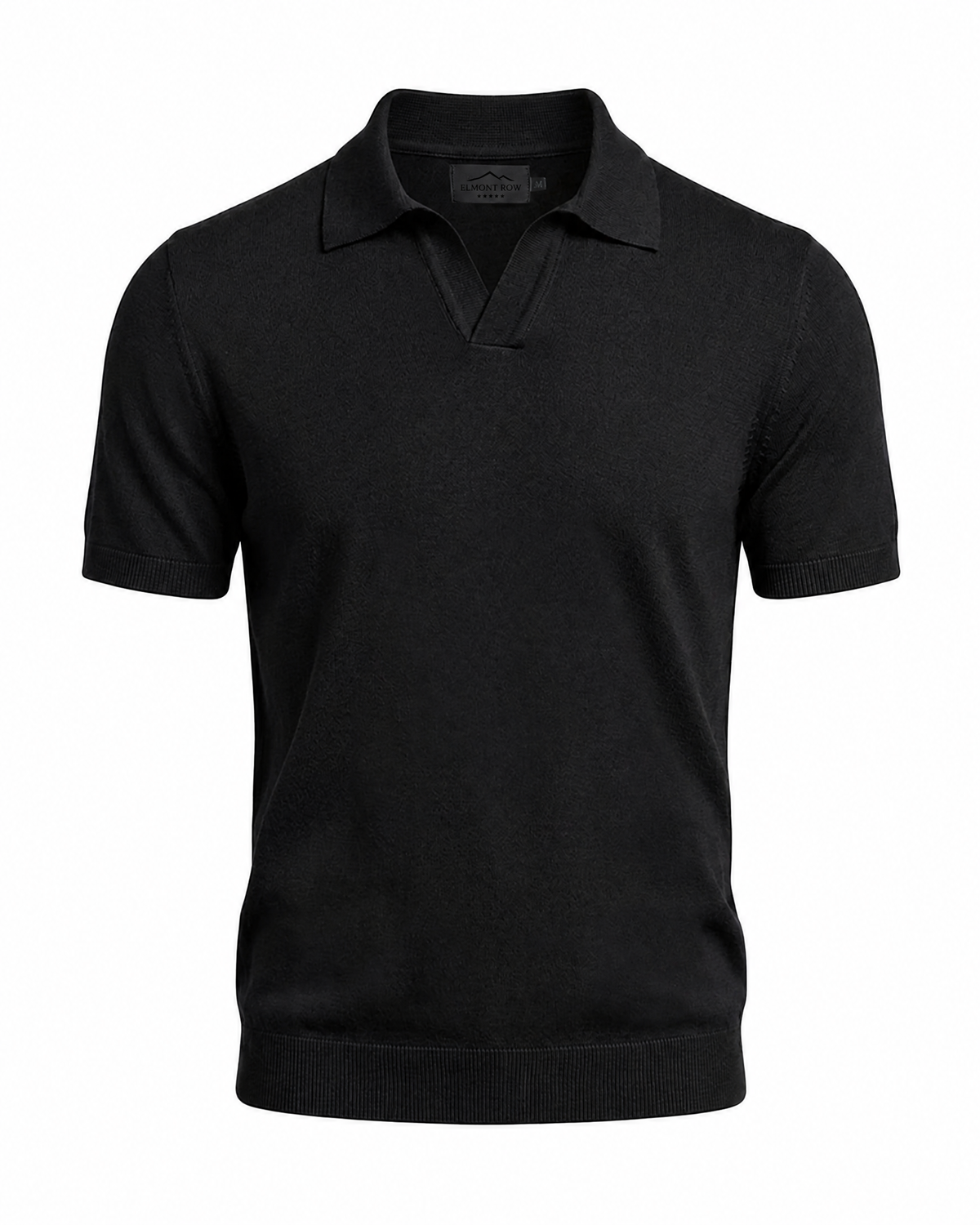 Knitted Cotton Polo Shirt | Elmont Row