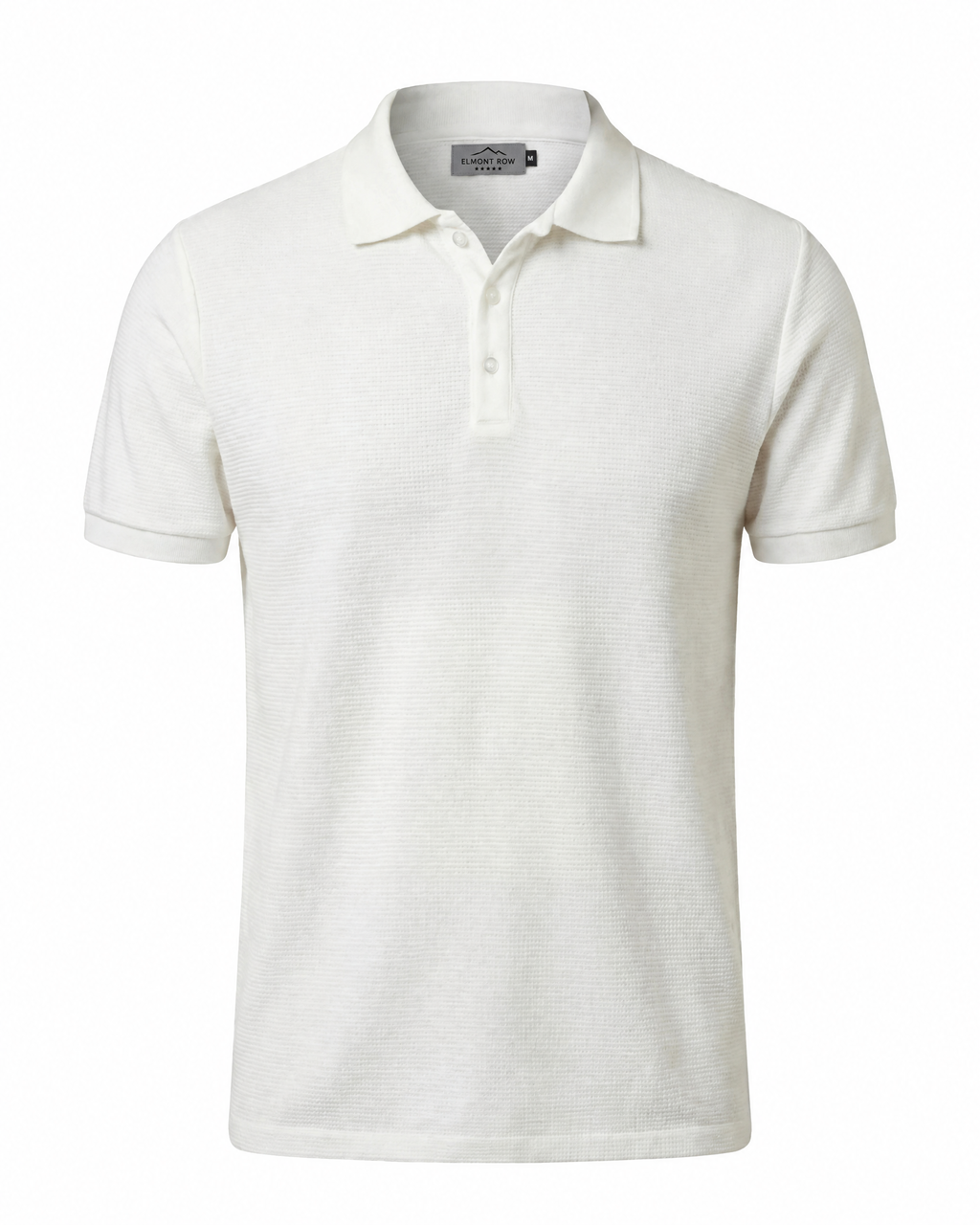 Textured Cotton Knit Polo Shirt | Elmont Row
