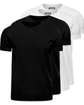 Egyptian Cotton T-Shirt – 4-Pack – 2 Black + 2 White