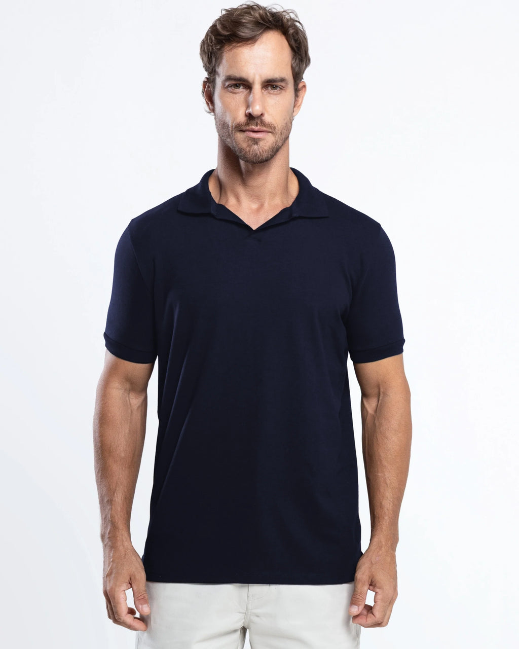 Pima Cotton Italian Collar Polo Shirt
