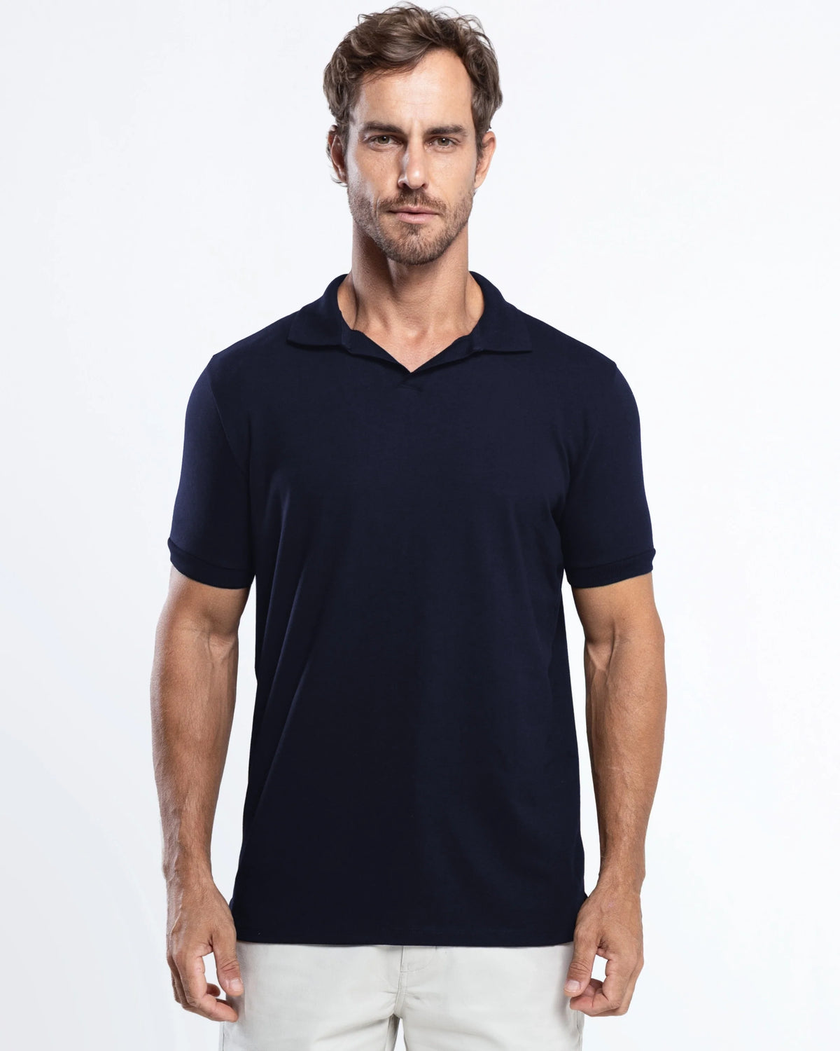 Pima Cotton Italian Collar Polo Shirt